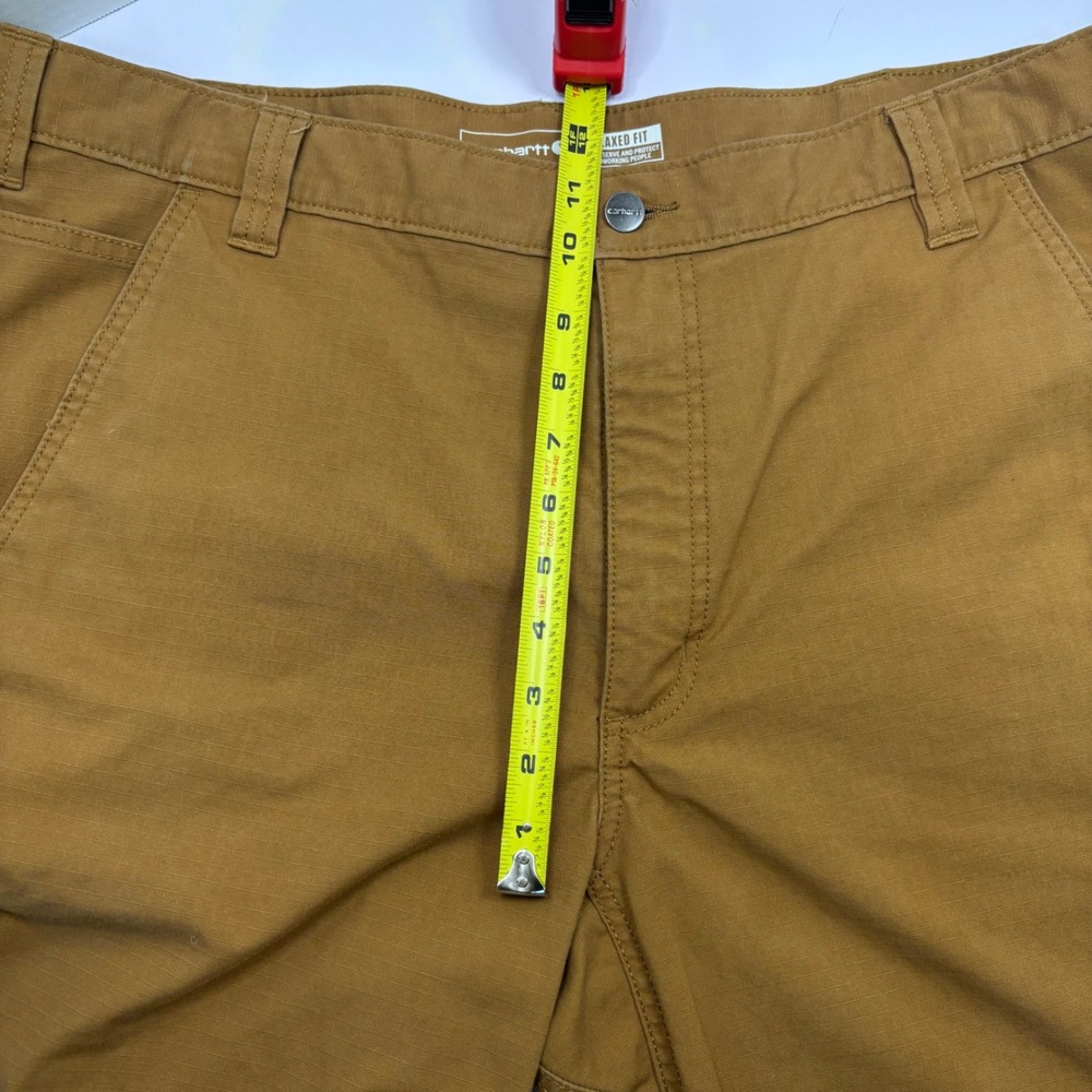 Carhartt BS4727-M Rugged Flex Relaxed Fit Ripstop Cargo‎ Work Shorts Brown 40 - Picture 5 of 10